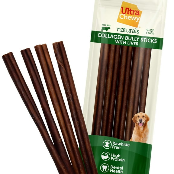 Ultra Chewy Collagen Sticks 9-12 inches (5 Pack)