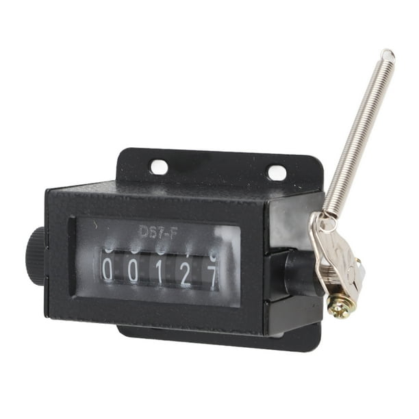 Contador de Conteo de Manual Reiniciable Mecánnico de 5 Dígitos, Clicker Industrial Con Reinicio Giratorio Para Aplicacaciones de Contiguas, Modelo D67F