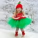thumbnail image 4 of Conjunto de elfo navideño verde con diseño de moda navideña, juego de rol para fiestas, falda de ballet para niñas, falda abullonada, 4 of 6