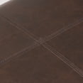 thumbnail image 6 of Canterbury Upholstered Storage Ottoman Bench, Brown Faux Leather, Dark Brown, 6 of 9