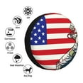 thumbnail image 4 of Pofeuu American Astronaut Runs Forward Print Spare Tire Wheel Cover for Car Truck SUV Camper Universal Fit Spare Tire Cover RV Spare Tire Covers-16 inch, 4 of 6