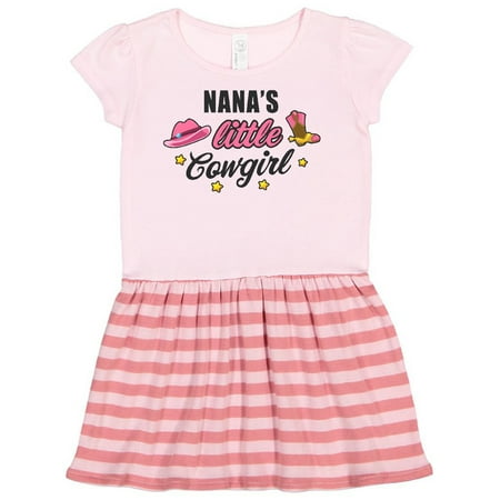 

Inktastic Nanas Little Cowgirl with Cowgirl Hat and Boots Gift Toddler Girl Dress