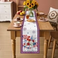 thumbnail image 2 of 250th Anniversary Floral Table Runner 120 Inches, Red Blue Stars 4th of July Bed Runner Dresser Scarves Tabletop for Indoor Outdoor Parties/Ceremony/Banquet, 13"x 120", 2 of 9