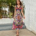 thumbnail image 5 of Sugar Skull Mandala - Day of the Dead Mandala Art by Thaneeya McArdle Sleeveless Dress long dress women summer, 5 of 6