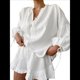 thumbnail image 3 of Conjunto de Dos Piezas para Mujer: Top de Larga con Lazo y Bóxer con Volantes Conjunto Informal A Juego L, 3 of 10