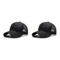thumbnail image 3 of Baohd Stylish Snap-back Hat Unique 3D Embroidery For Trendy Men Light-weight black 2Set, 3 of 6