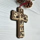 thumbnail image 5 of Adorno colgante para árbol de Navidad, decoración de oficina, adornos colgantes de madera, artesanías religiosas, 5 of 5