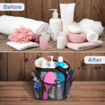 thumbnail image 5 of Carrito de ducha de malla portátil para dormitorio universitario con 8 bolsillos, carrito de ducha colgante de gran capacidad, bolsa de ducha de secado rápido para baño JAMW Sencillez, 5 of 5