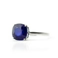 thumbnail image 2 of Galaxy Gold 14K Solid Gold 4.83 Carat Natural Sapphire Ring for Women - White Gold Fine Jewelry, 2 of 2