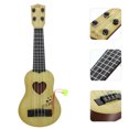 thumbnail image 3 of Miangastore Children Small Size Musical Instruments Imitated Ukulele Mini Guitar Playing Toy with Four Strings (39cm, Beige), 3 of 9