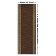 thumbnail image 3 of Custom Runner Meander Roll Runner 26 Inch Wide x Your Length Size Choice Slip Skid Resistant Rubber Back 3 Color Options (Brown, 7 ft x 26 in), 3 of 9