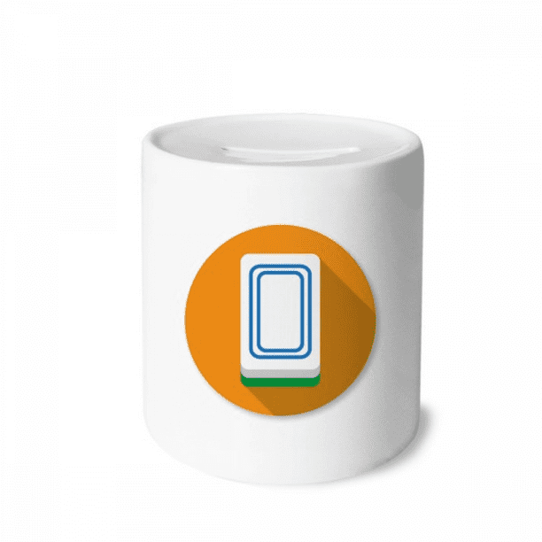 Whiteboard Mahjong Toy Game Money Box Cerac Coin Case Piggy Bank