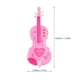 thumbnail image 3 of FELTECHELECTR 1 mini violín de plástico divertido para niños, juguete musical iluminador, color rosa, 3 of 7