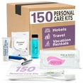 thumbnail image 1 of Artículos de tocador de viaje para el cuidado personal | Kit de amenidades para 1 tienda | Set de afeitado de viaje Cepillo de dientes y pasta Enjuague bucal Toallitas de maquillaje Hisopos Lima de uñ, 1 of 5
