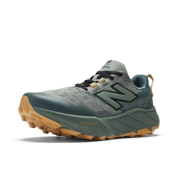 New Balance Men's Fresh Foam X Hierro V9 Trail Running Shoe, Dark Juniper/Black/Dried Apricot, 12.5 XW