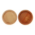 thumbnail image 3 of AMERTEER Flower Container Plant Pot Saucer Bamboo Tray Grooved Base Coasters Creative Original Wood Color Round Tabletop Tea Set, 3 of 17