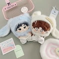 thumbnail image 2 of Cute Long Rabbit Ears Hat And Pants Outfit For 10cm Cotton Doll 10cm Doll Headwear Cute Rabbit-Eared Clothing For 10cm Plush Doll DIY Accessories, 2 of 9
