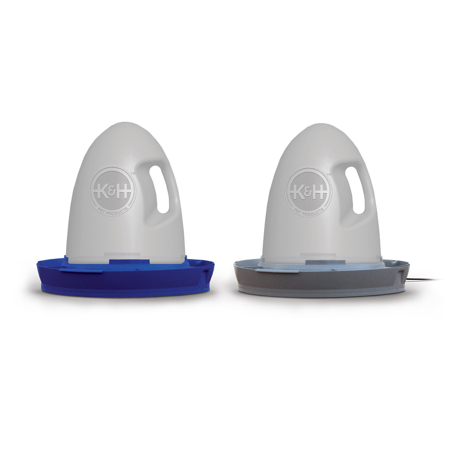 Blue Unheated No Roost Top /& Non-Spill Refill K/&H Pet Products Poultry Waterer 2.5gal.