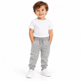 thumbnail image 4 of Gray Toddler Boys Sweatpants 4t, Drawstring Elastic Waist Toddler Jogger Pants with Pockets, Kids Cuffed Joggers, 4 of 4