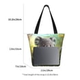 thumbnail image 3 of Fotbe Daisy Koala Bolsa de Playa con Estampado, Bolsa de Hombro, Bolsa de Mano Espaciosa, Bolsa de Viaje Ligera, Bolsa de Compras Versátil, 3 of 6