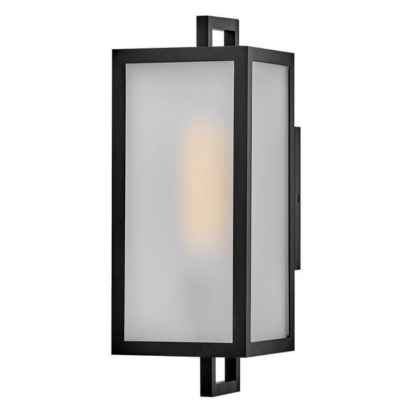82070BK-Lark-Halden - 12W 1 LED Outdoor Small Wall Mount Lantern-15 Inch Tall and 5.5 Inch Wide