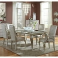 thumbnail image 4 of Michael Amini Hollywood Loft Wood & Glass Dining Table in Frost Ivory, 4 of 5