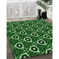thumbnail image 3 of Ahgly Company Machine Washable Indoor Square Transitional Dark Forest Green Area Rugs, 7' Square, 3 of 7