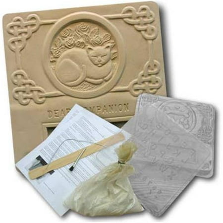 Garden Molds XPLE-CAT1213 Cat Memorial Plaque Kit- Pack of 2