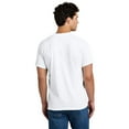 thumbnail image 4 of Gildan Men DryBlend Crewneck Pocket T-Shirt, Short Sleeve Classic Fit Tee, White, L, 4 of 6