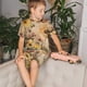 thumbnail image 4 of Balery Vintage Floral Butterfly Collage Conjunto de Pijama Infantil de Manga Corta con Estampado – Ropa de Dormir de Algodón Suave-XX-Large, 4 of 6