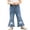 Blue, variant on Gealkoca Toddler Girl's High Waisted Bow Front Bell Bottom Jeans Flare Leg Denim Pants Casual Fashion Cute Bowknot Jeans Pants with Pockets 6M-5Y