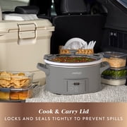 Crock-Pot® Design Series 7-Quart Cook-and-Carry Programmable Slow Cooker with Locking Lid Handle, Gray