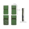 thumbnail image 3 of 29 x 15 cm (verde) Cuatro bolsas Herramientas de jardín Riñonera Organizador de herramientas desmontable Bolsa de herramientas impermeable, 3 of 5
