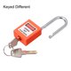 thumbnail image 2 of Uxcell Candado de Bloqueo Tagout con Llave, Candados de Acero Nylon Naranja 1 pieza, 2 of 4