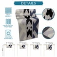 thumbnail image 6 of Blue Black Geometric Table Runner 90 Inches, Modern Abastract Minimalist Lines Grey Bed Runner Dresser Scarves Tabletop for Indoor Outdoor Parties/Ceremony/Banquet, 13" x 90", 6 of 9