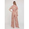 thumbnail image 3 of Women's Tropical Leaf Print Crepe Knit Wide Leg Pants, 3 of 3