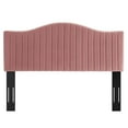 thumbnail image 3 of Modway Brielle Channel Tufted Performance Velvet King/California King Headboard in Dusty Rose, 3 of 7