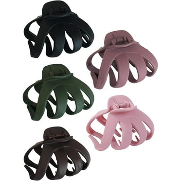 Hair Clips 4 Pcs 3.14" Large Hair Claw Clips for Women & Girls，claw clips for thick hair and Medium Hair Big Spider Claw Hair Clips Hair Styling Accessories Gifts for Women