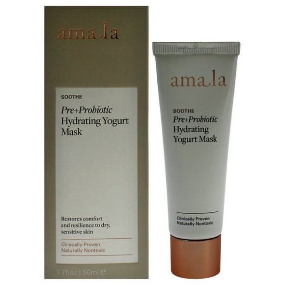 Pre Plus Probiotic Hydrating Yogurt Mask by Amala for Women - 1.7 oz Mask