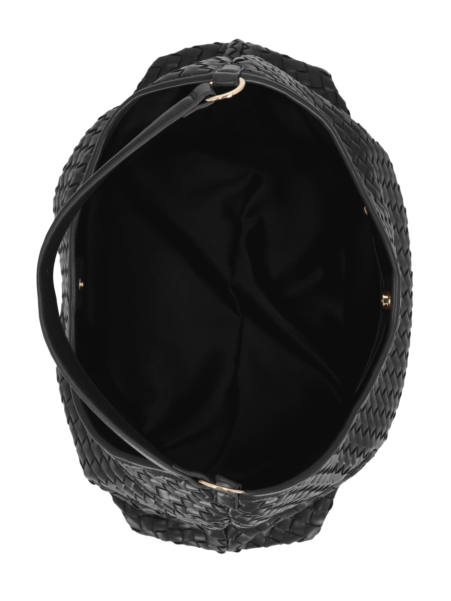 Scenario Women's Woven Hobo Handbag, Black