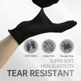 thumbnail image 2 of Guantes desechables de nitrilo negro Jointown, 3 mil, talla pequeña, 100 piezas, 2 of 6