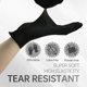 thumbnail image 2 of Guantes desechables de nitrilo negro Jointown, 3 mil, talla pequeña, 100 piezas, 2 of 6