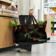 thumbnail image 6 of Halloween Cemetery Large Capacity Reusable Shopping Basket Oxford Cloth Picnic Basket Cube Organizer Foldable Bag, 6 of 7