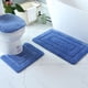 thumbnail image 1 of Nvzi Juego de tres piezas de inodoro de estilo europeo, juego de tres piezas de almohadillas para inodoro, alfombrilla de baño absorbente, limpia y reutilizable para ducha (gris), 1 of 5