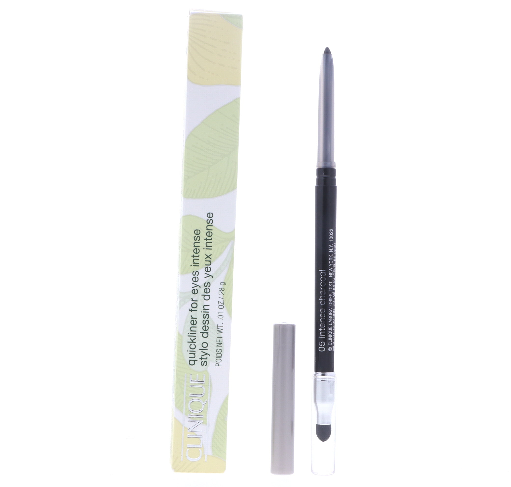 Clinique Quickliner For Eyes Intense| Water Resistant, Smudge Resistant + Safe For Sensitive Eyes, Intense Charcoal