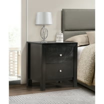 Glory Furniture Burlington 2 Drawer Nightstand in Black
