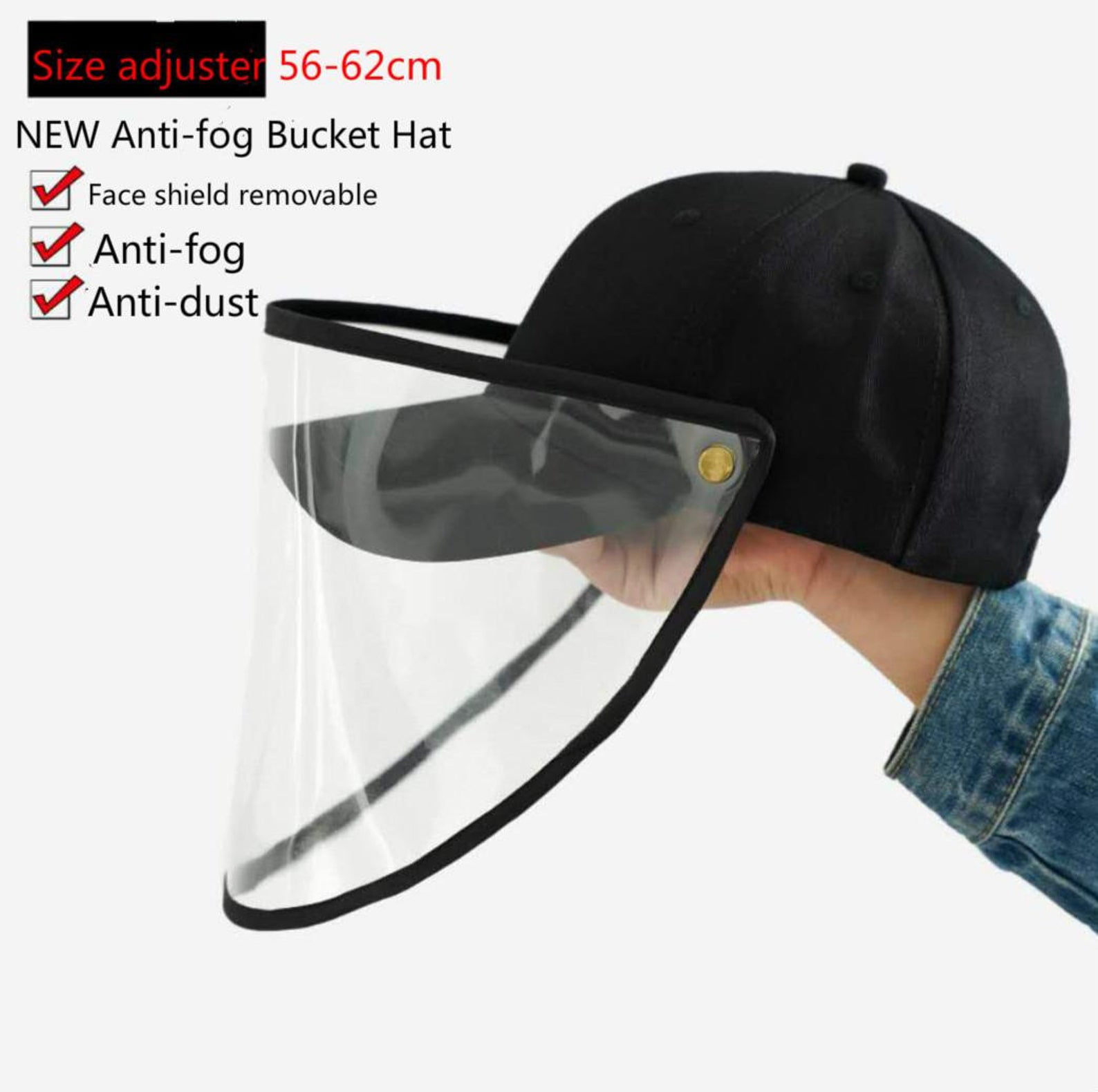 Face Isolation Anti-Pollution Hat,Caps for Protection Measures Unisex Splash Fog UV Hat 2 in 1 Anti Saliva Anti-Spitting Hat RINGLICHT F Protection Hat 