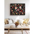 thumbnail image 4 of Watercolor Flowers Wall Art for Living Room,Canvas Picture Wall Decor for Bathroom Bedroom,Farmhouse Floral Vintage Black Painting Artwork for Office Kitchen Hallway Dining Room Home Decor 20"x24", 4 of 8