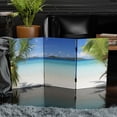 thumbnail image 6 of 2 ft. Short Double Sided Beach Canvas Folding Screen, 6 of 7