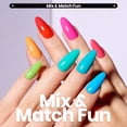 thumbnail image 3 of Set de esmaltes de uñas Beetles Neon Quick Dry 12 colores para mujer, 3 of 8